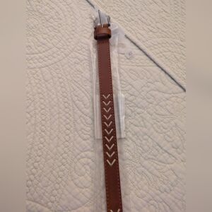 Brown Leather Men's Belt